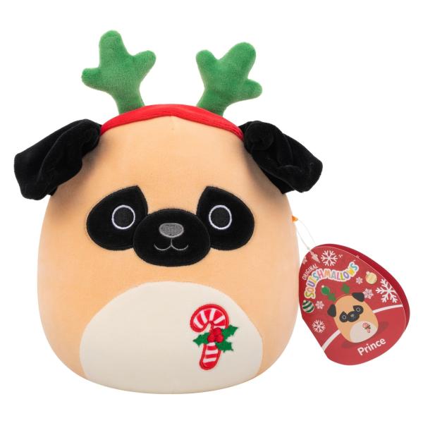 Squishmallows Mopslík Prince, 20 cm