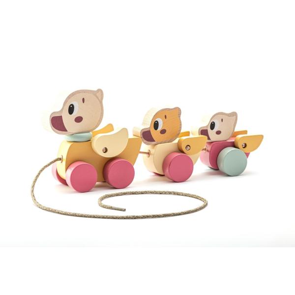 CUBIKA Pastel 15979 Ťahacie kačičky drevené