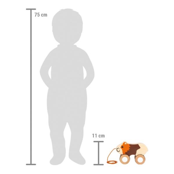 small foot Dřevěná tahací hračka Morče (obrázek 5)