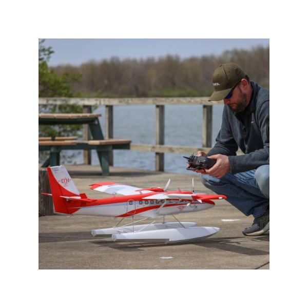 E-flite DHC-6 Twin Otter 1.4m AS3X+ SAFE Select BNF Basic, plováky (obrázek 8)
