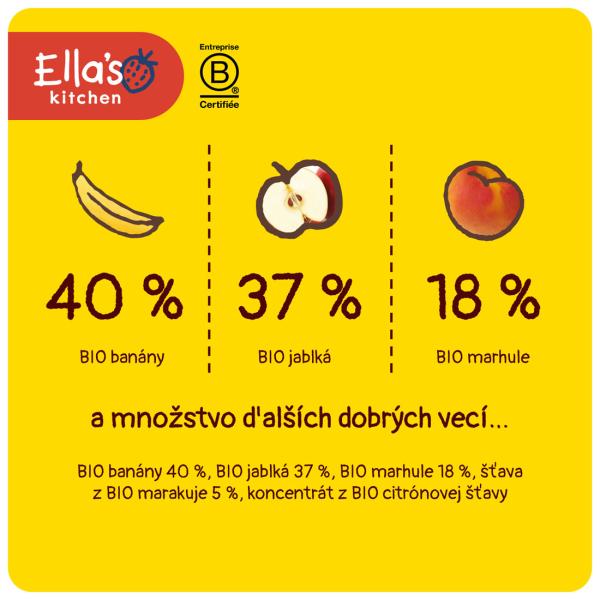Ella's Kitchen BIO YELLOW ONE Ovocné pyré s banánem (90 g) (obrázek 3)