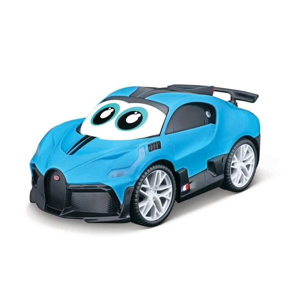 Maisto BB Junior RC - Bugatti Divo so svetlami a zvukmi, diaľkový ovládač modrá, 2,4 Ghz