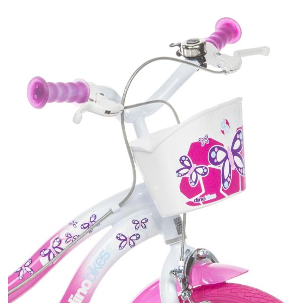 Dino Bikes - Dětské kolo Flappy 14" 514-02 - růžovo bílý (obrázek 4)
