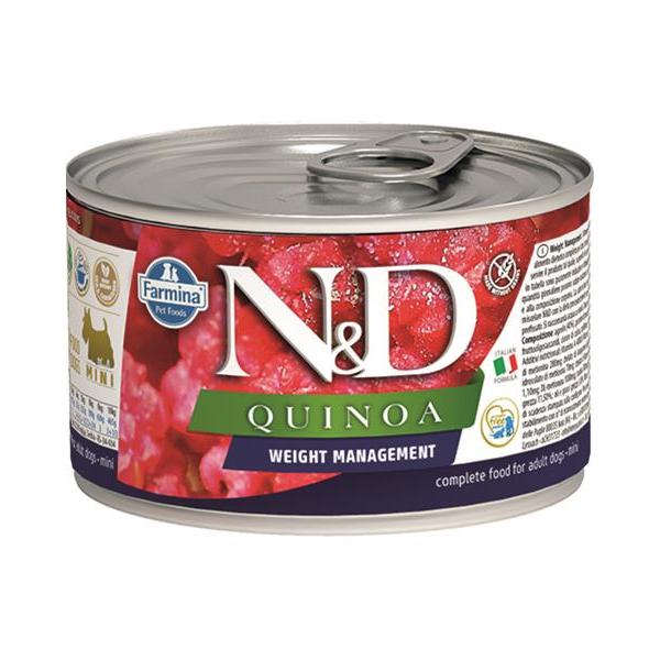 KONZERVA N&D DOG QUINOA WEIGHT MANAGEMENT 140g