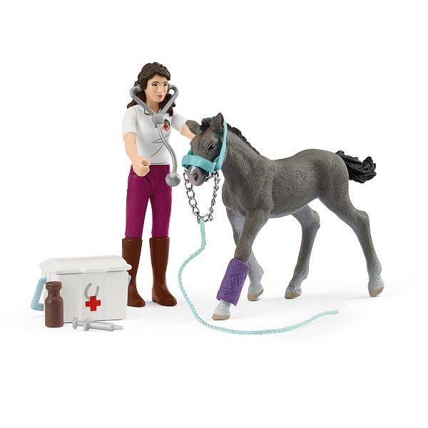Schleich Starostlivosť o kone s trakénskym žriebäťom, hracia sada