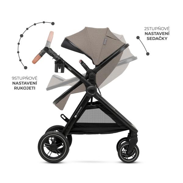 KINDERKRAFT Kočárek kombinovaný 3v1 Esme Pro Sand Beige (obrázek 3)