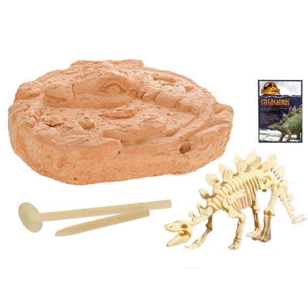 Jurský svet sada vytesaj si kostru Stegosaura s doplnkami