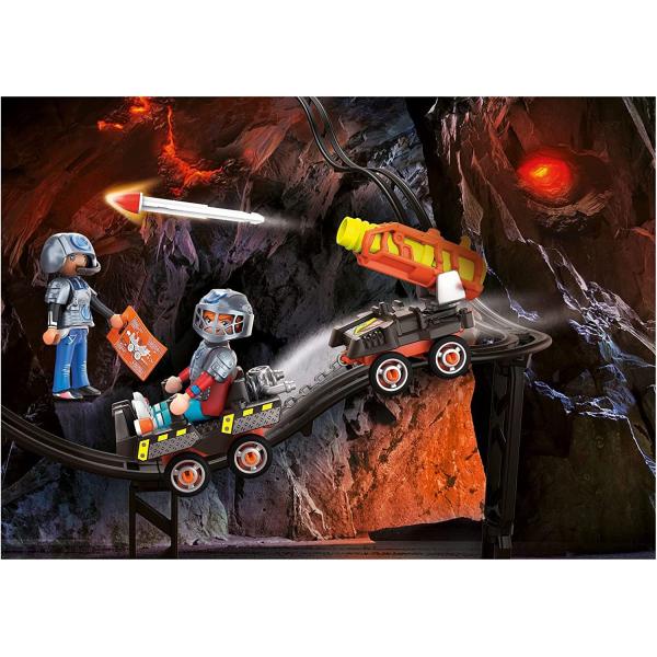 PLAYMOBIL Dino Rise 70929 Dino Mine Vozík s raketami (obrázek 3)