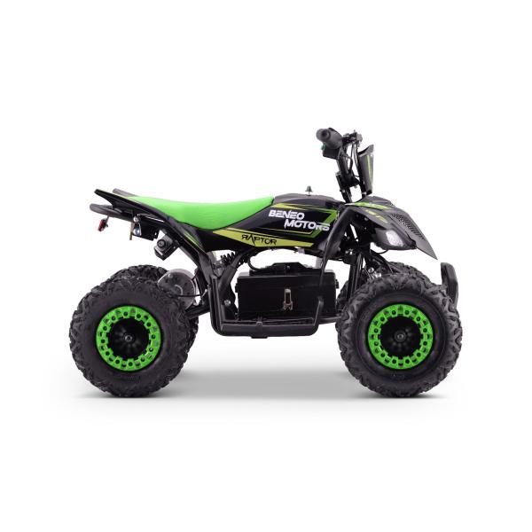Elektrická čtyřkolka pro děti Beneo Motors Raptor zelená - 800W (obrázek 7)