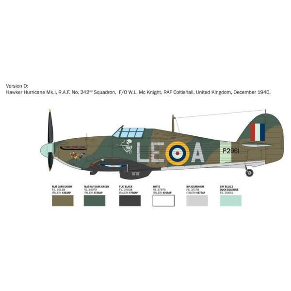 Model Kit letadlo 2838 - Hurricane Mk.I esa (1:48) (obrázek 6)