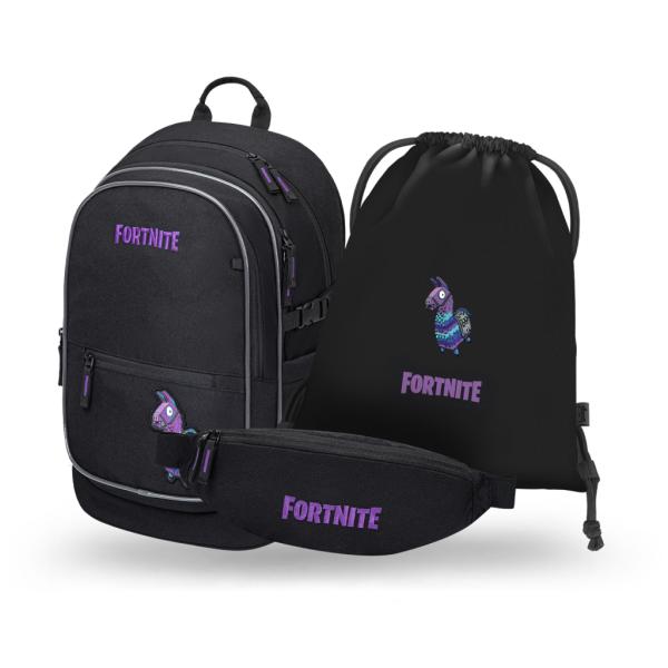 BAAGL SADA 3 Core Fortnite Llama: batoh, vrecko,  GRS