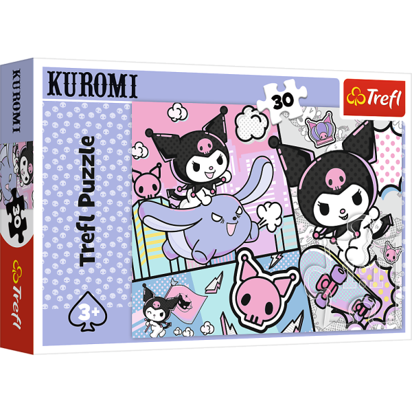 Trefl Puzzle 30 Bav se s Kuromi / Hello Kitty
