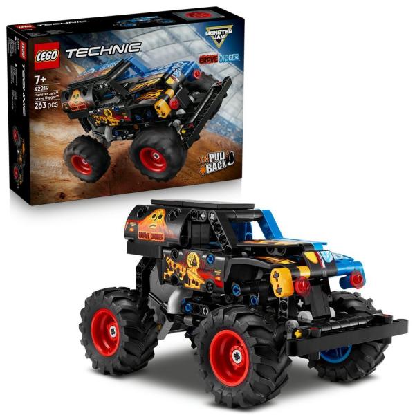 LEGO® Technic 42219 Monster Jam™ Grave Digger™ Fuego y Hielo