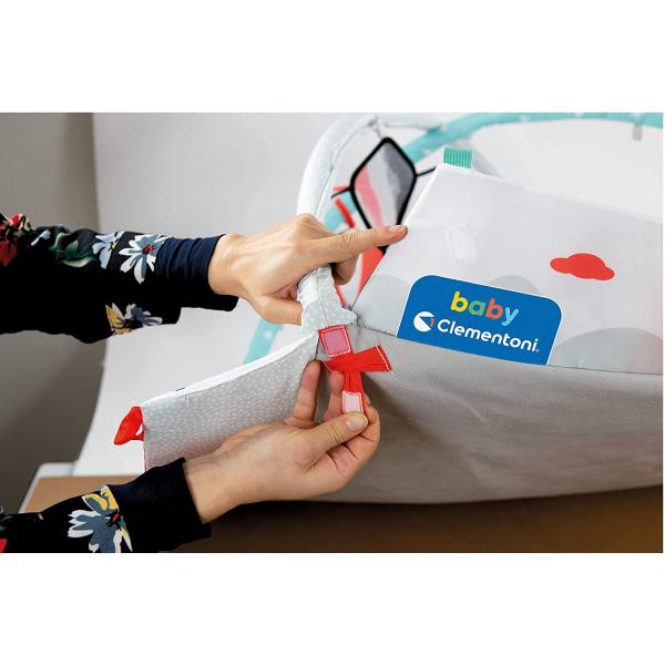 Clementoni Clemmy baby - dětská hrací deka s hrazdou černo-bílá (obrázek 6)