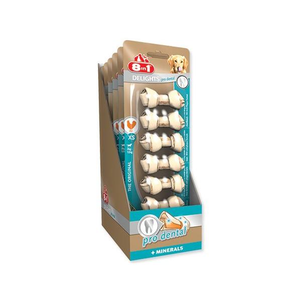 Pochoutka 8in1 Delights Dental kost žvýkací XS 7ks (obrázek 3)