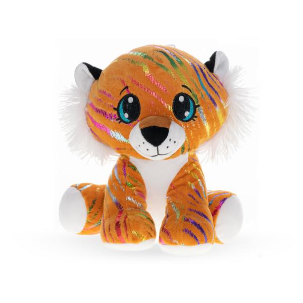 Tiger Star Sparkle plyšový oranžový 16cm sedící