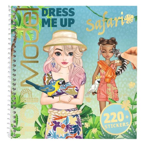 Top model Kreativní samolepicí sešit se spirálovou vazbou Safari
