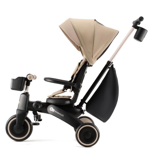 KINDERKRAFT Dětská tříkolka Jazz 2 Beige (obrázek 3)