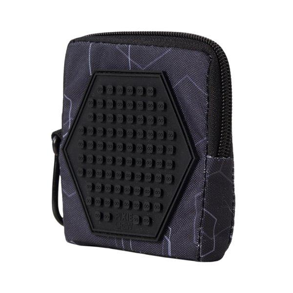 PIXIE CREW Taška čtverec, černá, Hexa, 50 pixelů mix