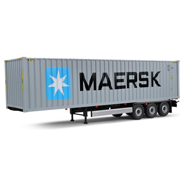 1:24 přívěs kontejner - Trailer grey/blue