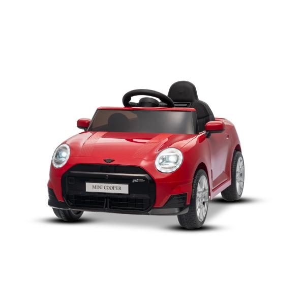 Elektrické autíčko BMW Mini Cooper 12V, červené, USB Vstup s Bluetooth připojením na MP3 P