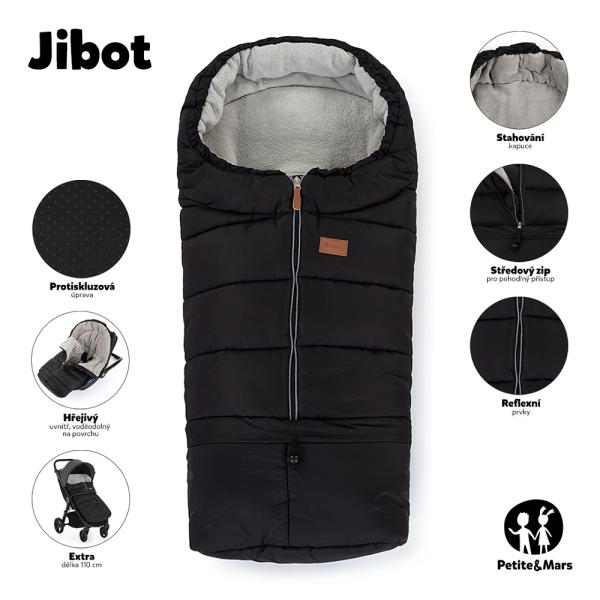 PETITE&MARS Fusak nastavitelný 3v1 Jibot Black (obrázek 4)