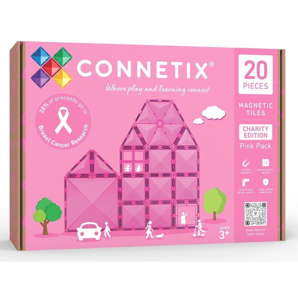 CONNETIX® Charity Pack Pink magnetická stavebnice 20 ks