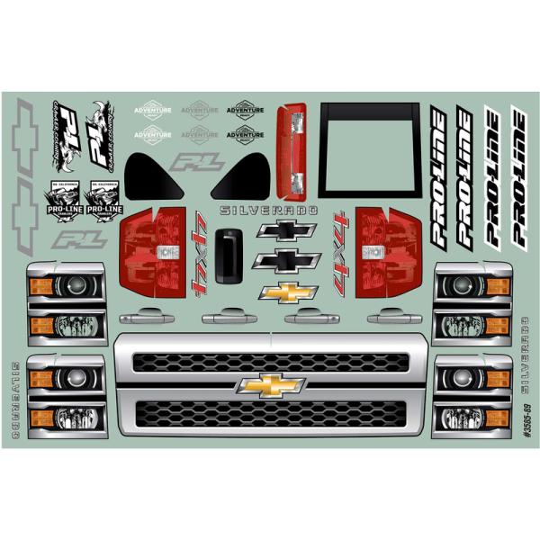 Pro-Line karosérie 1:10 Chevrolet Silverado 2015 (rozvor 353mm) (obrázek 3)