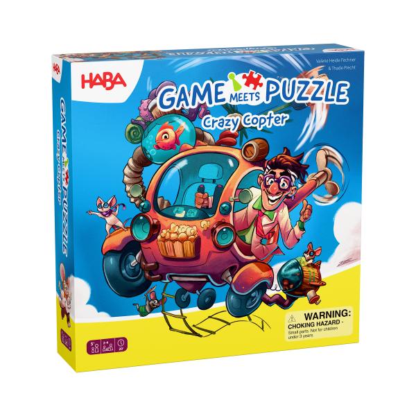 Haba Hra a Puzzle 2v1 Bláznivý vrtuľník od 5 rokov