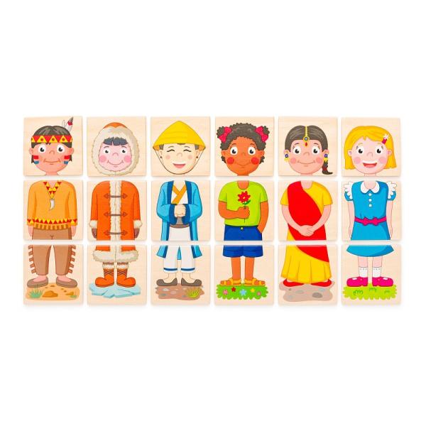 Woody Puzzle Lidé a povolání z celého světa v dr. krabičce (obrázek 3)