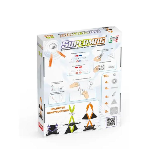SUPERMAG magnetická stavebnice Technicolor 30ks