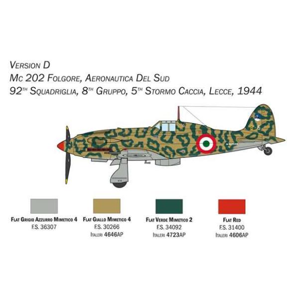 Model Kit letadlo 1439 - MC 202 Folgore (1:72) (obrázek 7)