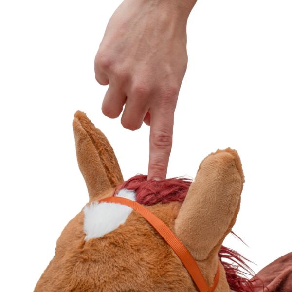 Plyšový skákací koník se zvukem Baby Mix hnědý (obrázek 6)