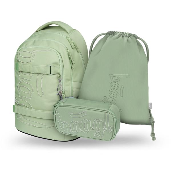BAAGL SADA 3 Skate Max Mentol: batoh, peračník, vrecko