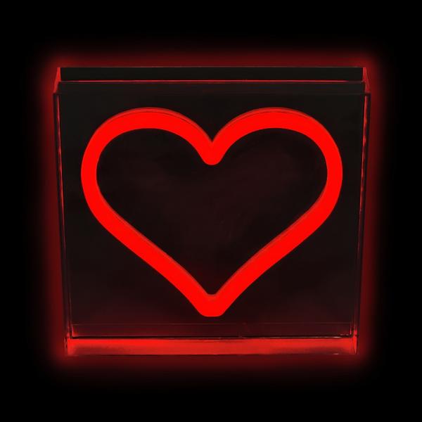 2Kids Toys Led neon light lampička Srdce červené