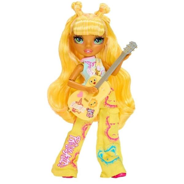 Rainbow High Junior Fashion panenka v rockové kapele - Sunny