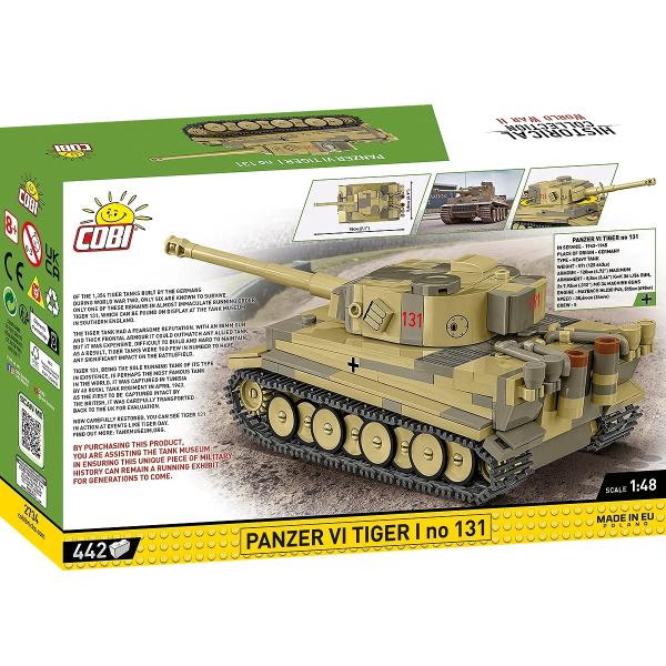 Cobi II WW Panzer VI Tiger I č. 131, 1:48, 445 k (obrázek 5)