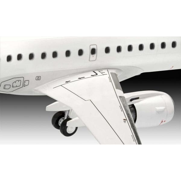 Plastic modelky letadlo 03883 - Embraer 190 Lufthansa New Livery (1: 144) (obrázek 5)