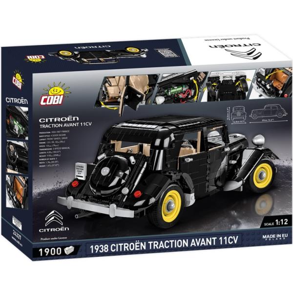 Cobi 1938 Citroen Traction Avant 11 CV, 1:12, 1900 k
