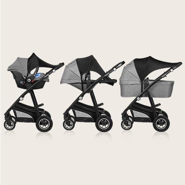 LIONELO Sluneční clona na kočárek Stroller Sun Cover Black Carbon