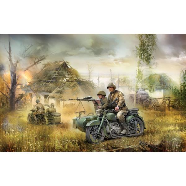 Model Kit figurky 3639 – Soviet WWII Motorcycle M-72 (1:35)