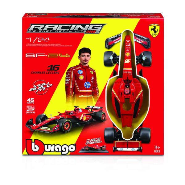 Bburago 1:24 Ferrari F1 Racing Model KIT - Kit SF24 (2024) nr.16 Charles Leclerc