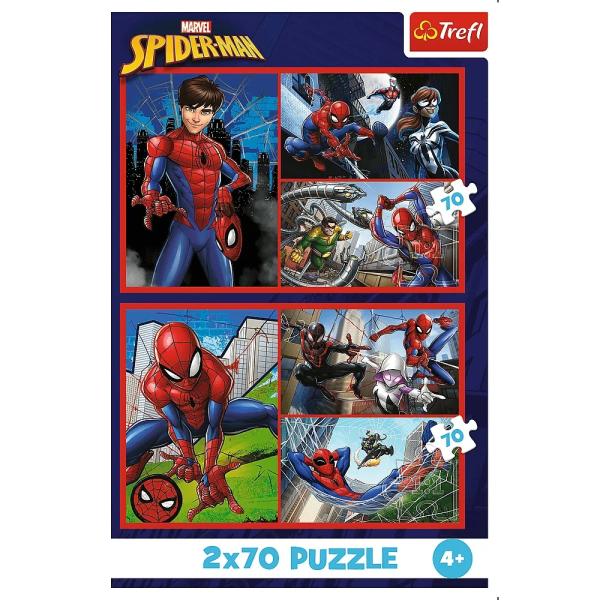 Trefl Puzzle 2×70 Spiderman / Pavoučí příběhy