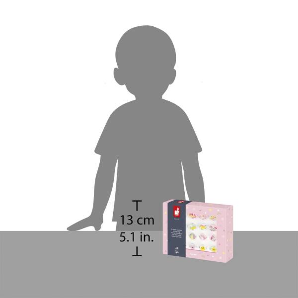 Janod Atelier Jednorožec Sada šperků Nastavitelné prsteny 20 ks