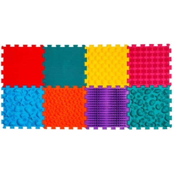 Ortek Masážní ortopedická podložka Puzzle „Námořní“ 8 prvků