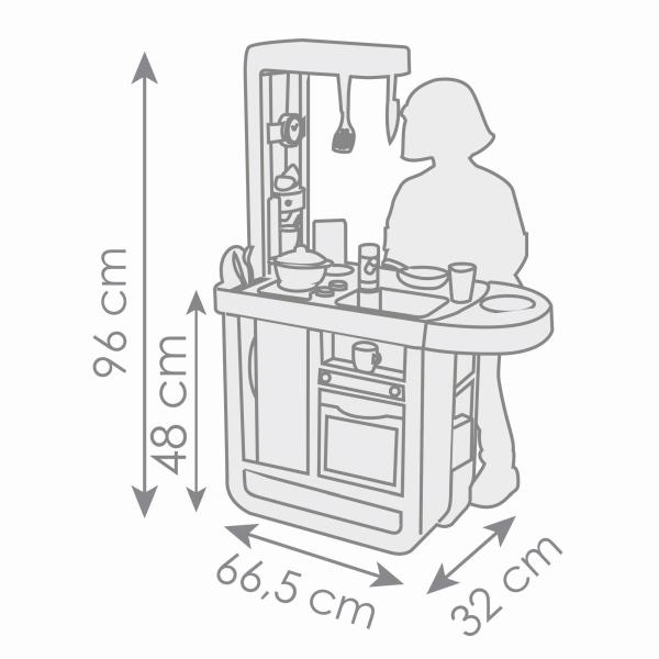 Smoby Kuchyňka Bon Appetit Cherry modro-bílá elektronická (obrázek 5)