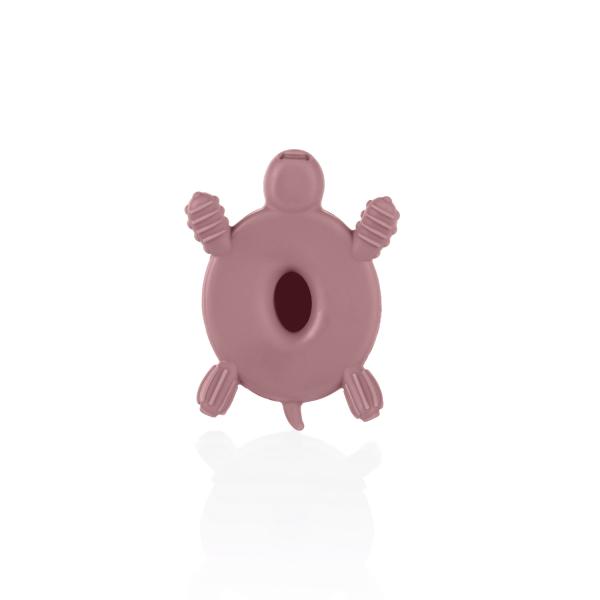 Silikonové dřevěné kousátko Turtle, Old Pink (obrázek 7)