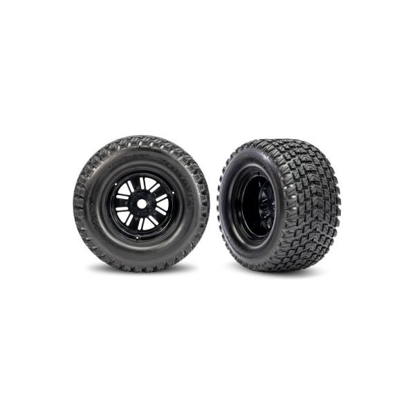 Traxxas koleso, disk Sand Car čierny, pneumatika Gravix (zadná) (pár)