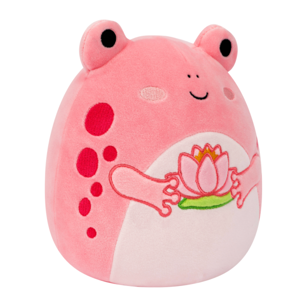 SQUISHMALLOWS Růžová žába s leknem - Lonina (obrázek 6)