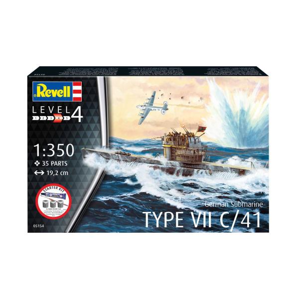 Starter Kit ponorka 75154 - Německá ponorka Typ (1:350) (obrázek 9)